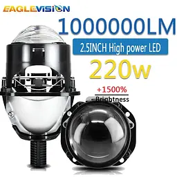 Автомобільні BI-LED лінзи D2.5" дюйми D65 мм A5 55 / 75Вт 5500К 2 шт. - мініатюра 2