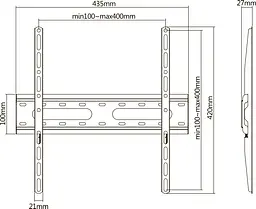 Кріплення для телевізора UniBracket BZ03-40 26 - 55'' [32197] - мініатюра 6