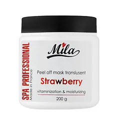 Альгінатна маска Полуниця Mask peel-off translucent strawberry Mila Perfect 200 г