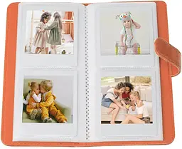 Фотоальбом для Fujifilm Instax Square 80 фото Альбом для SQUARE (SQ 6, SQ 1, SQ 10, SQ 20, SQ 40, LINK, SHARE SP-3), помаранчевий  - мініатюра 3
