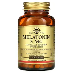 Мелатонін Melatonin 5 мг - 120 таблеток