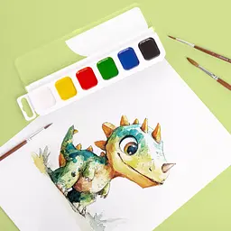 Фарби акварельні Yes Jurassic World.Kids 6 кол. медові б/п (110314) - мініатюра 8