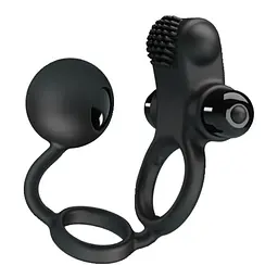 Ерекційне кільце Pretty Love Vibro Penis Sleeve IV 20.3 см чорний - мініатюра 4