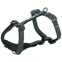 Шлея Trixie CityStyle H-harness для собак бавовна L-XL 75-120 см 25 мм чорний
