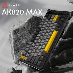 Клавіатура Ajazz AK820 MAX Magnetic switches Black Gray Yellow RGB (AK820MAX-WM-BGY) - мініатюра 3