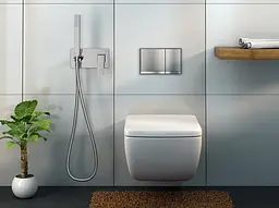 Набір гігієнічного душу Kohlman Excelent хром QW138H, Хром - мініатюра 2