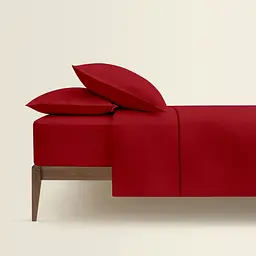 Комплект постільної білизни Cosas полуторний без простирадла BURGUNDY 160 x 220 см (Ranfors80_Burgundy_160_2) - мініатюра 2