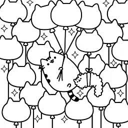 Розмальовка Pusheen - - мініатюра 8
