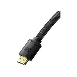 Кабель мультимедійний HDMI M to HDMI M 1.0m V2.1 Baseus (CAKGQ-J01) - мініатюра 2