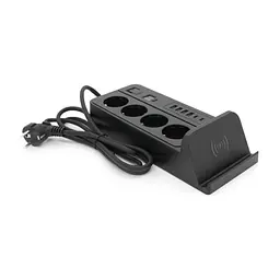 Мережевий фільтр живлення Voltronic G12H, 4 роз, 4USB 3,2А, 2 Type-C, 2м Black (YT-G12H) - мініатюра 4