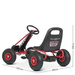 Велокарт дитячий Bambi kart M 0645(2)-3 червоний - мініатюра 4