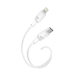 Дата кабель USB-C to Lightning 1.0m 27W High Elastic Zeus XO (NBQ239A_White) - мініатюра 3