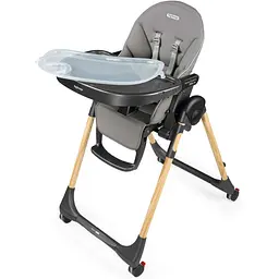 Стілець Peg-Perego Prima Pappa Follow Me Amblance Ice, ППреміум сірий (IH01000002BL73) - мініатюра 5