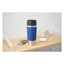 Термокружка Tefal Travel Mug Classic, 360мл, нержавіюча сталь, синій (N2020310) - мініатюра 11