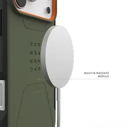 Чохол протиударний UAG Civilian MagSafe для iPhone 17 Pro Max Olive/Orange 114546117297 - мініатюра 7
