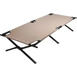 Ліжко розкладне туристичне EX 188 x 75 x  42 см 600D oxford brown