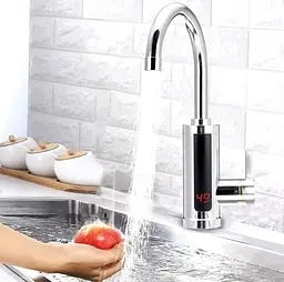 Водонагрівач проточної води Dеlimano rx-011 електричний кран з дисплеєм LCD змішувач з підігрівом води - мініатюра 3