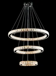 Світлодіодна люстра Splendid Ray L50603/70+50+30/3 LED з кришталем, хром, 160 Вт, з пультом і димером - мініатюра 4
