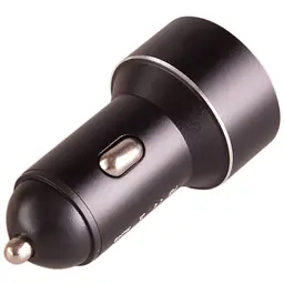 Автомобільний зарядний пристрій Voin 2USB 12/24V - 5V 3.1A + вольтметр (C-31209BK) - мініатюра 2
