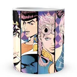 Кухоль GeekLand Неймовірні пригоди ДжоДжо JoJo's Bizarre Adventure Головні герої Портрети JJ 02.408 330 мл білий - мініатюра 2