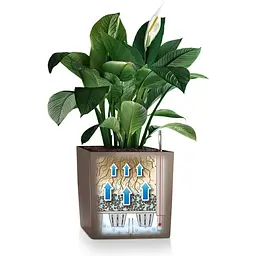 Вазон Lechuza Cube Premium 30/30/30 білий (16460) - мініатюра 4