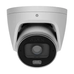 IP-відеокамера 5Mp Ajax TurretCam HLVF (5 Mp) White f=2.8-12mm, ІЧ+LED-підсвічування, з мікрофоном (26-00711)