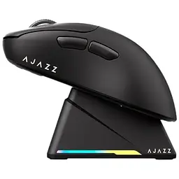 Ігрова бездротова миша Ajazz Aj179 Pro / Три режими підключення / Сенсор PixArt PAW3395 / 26000 DPI / Black - мініатюра 4