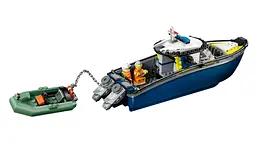 Конструктор LEGO City Переслідування на поліцейському катері 264 деталі (60456) - мініатюра 6