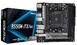 Материнська плата AsRock B550M-ITX/AC (B550M-ITX/AC) (Socket AM4, AMD B550, Mini-ITX) - мініатюра 5