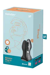 Анальна смарт вібропробка із перловим масажем Satisfyer Rotator Plug 2+ Black Satisfyer IG003160; SO6279 94174 - мініатюра 9