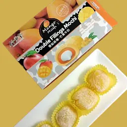 Десерт Моті Bamboo House Double Filling Mochi - Mango & Milk 180 г - мініатюра 2