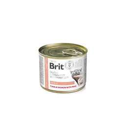 Вологий корм Brit GF VetDiet Renal для кішок при хронічній нирковій недостатності з тунцем, лососем з горохом 200 г (арт.100714)