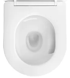 Підвісний унітаз Rea Carlo Mini Tornado NF безободковий 49x36,5 см gold із кришкою white REA-C6808 - мініатюра 5