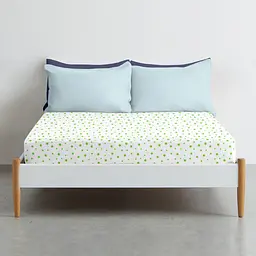 Простирадло на резинці Cosas GREEN STARS 180х200х20 см (StarGreenWhite-3028_180x200x20) - мініатюра 3