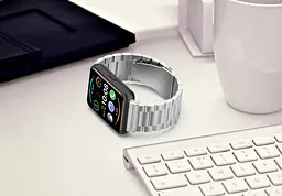 Металевий ремінець Primolux для смарт-годинника Huawei Watch Fit 2 Silver - мініатюра 4