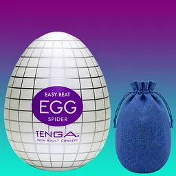Чоловічий багаторазовий мастурбатор Tenga EGG Wavy яйце + мішечок для зберігання - мініатюра 2