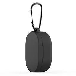 Силіконовий чохол для навушників Xiaomi Redmi AirDots 2, Hang Case, чорний, ультратонкий захисний кейс товщиною 2 мм, захист від подряпин, пилу та ударів, компактний, з карабіном для кріплення, ArmorStandart (ARM66872)