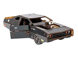 Дерев'яний 3D конструктор Fast Furious, Puzzleоk (Puz-62519), 125 дет. (чорна) - мініатюра 7
