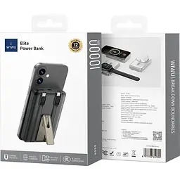 Зовнішній акумулятор WiWU Elite Wi-P056 10000mAh 22.5W Black (6977703652383) [161280] - мініатюра 8