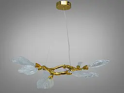 Підвісна люстра LED Diasha P8085/D800G золото 90 см LED 20W - мініатюра 3