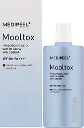 Зволожуюча сонцезахисна сироватка для обличчя Medi Peel Hyaluronic Acid Mooltox Water Glow Sun Serum SPF 50+ PA++++ 52 мл - мініатюра 2
