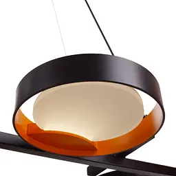 Світильник стельовий Brille підвісний BR-01 666S/4 LED 20W NW BK/G - мініатюра 8