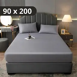 Простирадло на резинці Solve Softable Fabric 90×200 — м’яке, щільне, комфортне, сірий (KT7006034)