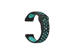 Ремінець BeCover Nike Style для Xiaomi Amazfit Bip / Bip Lite / Bip S Lite / GTR 42mm / GTS / TicWatch S2 / TicWatch E Black-Blue (705701)