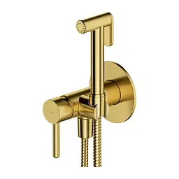 Набір гігієнічного душа прихованого монтажу Omnires Y brushed brass SYSYBI2BSB, Золотий