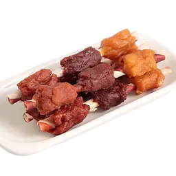 Ласощі для собак AlfPet Шашлик з курки, качки та печінки 500 г - мініатюра 2