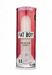 Насадка на пеніс Perfect Fit Fat Boy Micro Ribbed Sheath, 16,5 см (прозорий) - мініатюра 2
