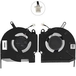 Вентилятор для ноутбука HP Omen 16-K (CPU FAN) 12V 80W (Кулер)