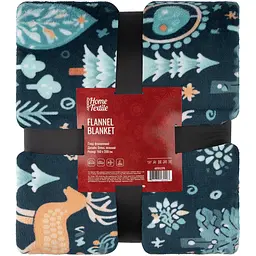 Плед Ardesto Christmas Flannel 160х200 см 100% поліестер олені зелений pbe0050482