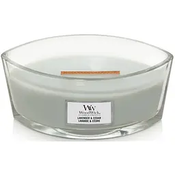 Свічка Woodwick Ellipse Lavender & Cedar Лаванда і кедр 453 г (1666260E) - мініатюра 2